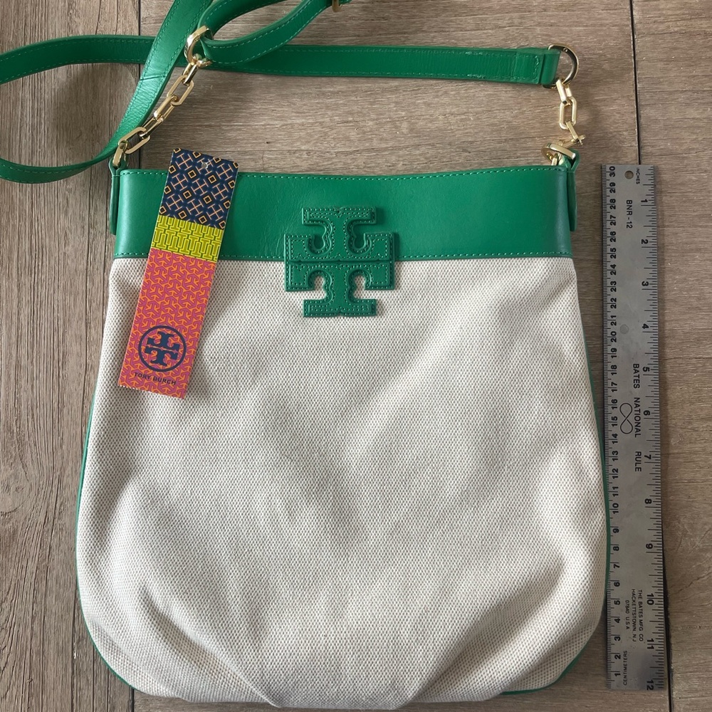 Tory Burch stacked T book bag